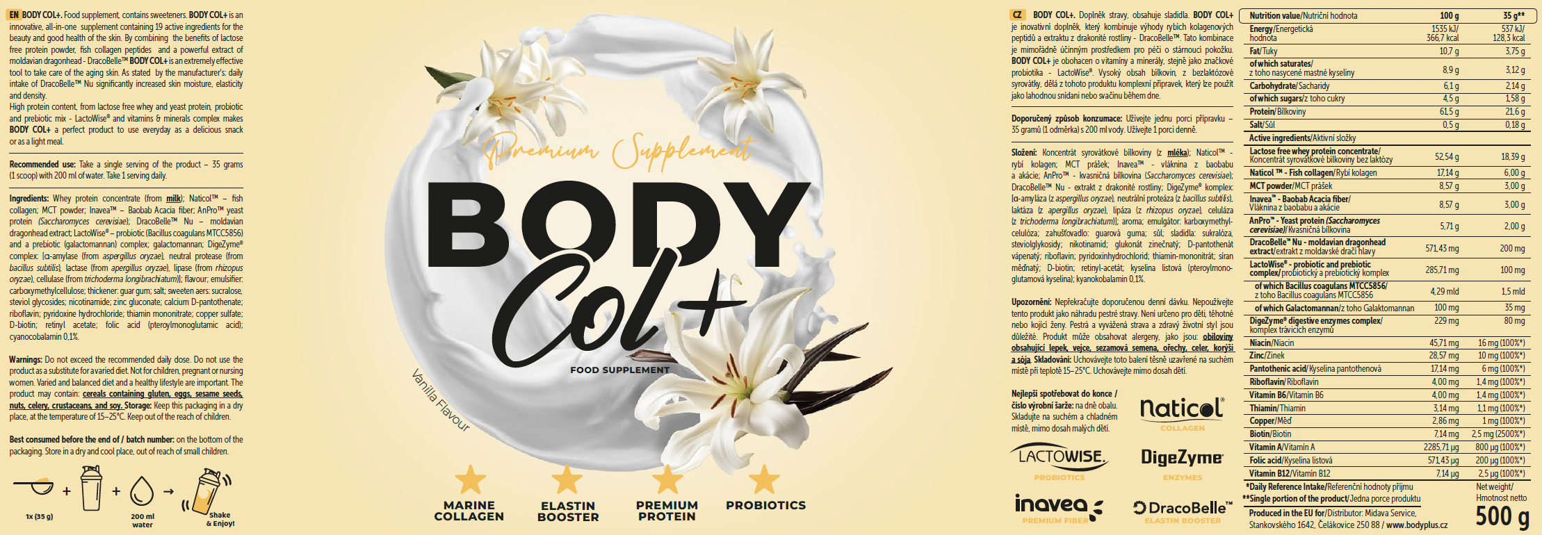 BODY COL+ VANILKA